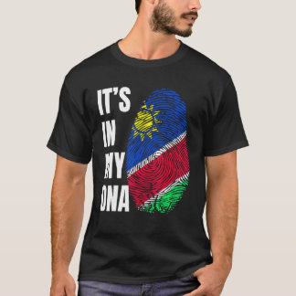Vingerafdruk DNA Biometrie Namibië Vlag T-shirt