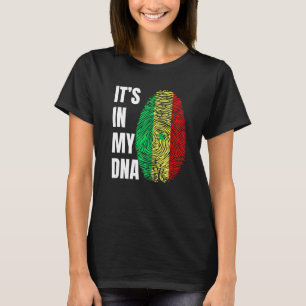 Vingerafdruk DNA Biometrie Vlag Senegal T-shirt