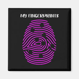 Vingerafdruk Fun T1d Type 1 Diabetes Awareness Vro Magneet