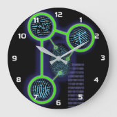 Vingerafdruk Identificatie Wetenschap Grote Klok (Voorkant)