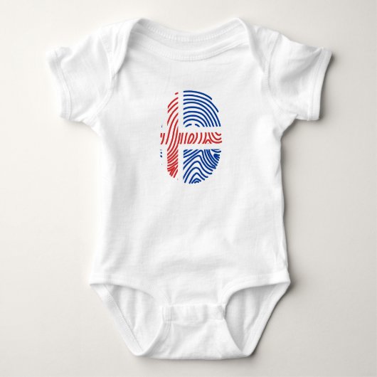 Vingerafdruk IJsland Romper (Voorkant)