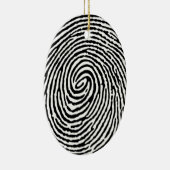 Vingerafdruk Keramisch Ornament (Rechts)