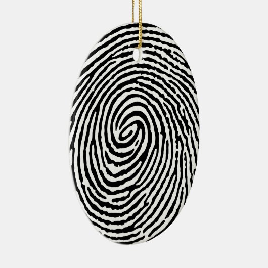 Vingerafdruk Keramisch Ornament (Rechts)