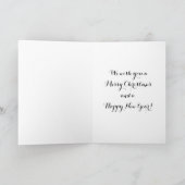 Vingerafdruk kerstboom familie kaart hand getrokke (Binnen)