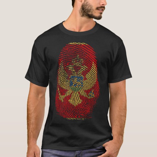 Vingerafdruk - Montenegro T-shirt (Voorkant)