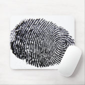 vingerafdruk muismat (Met muis)