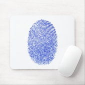 vingerafdruk muismat (Met muis)