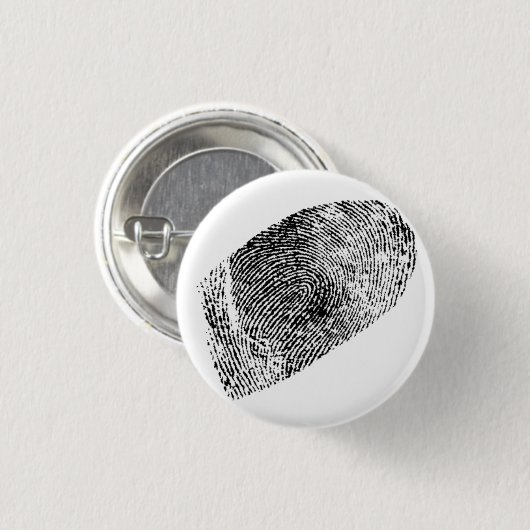 Vingerafdruk Ronde Button 3,2 Cm (Voorkant /achterkant)