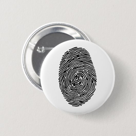 vingerafdruk ronde button 5,7 cm (Voorkant /achterkant)