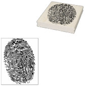 Vingerafdruk Rubber Kunststempel Rubberstempel (Gestempeld)