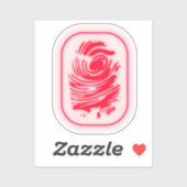 vingerafdruk sticker (Vel)