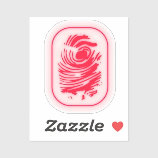 vingerafdruk sticker (Vel)