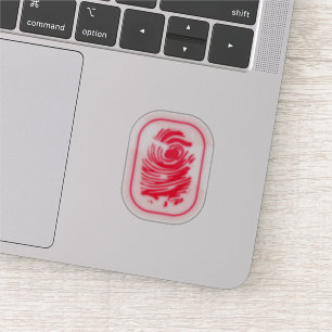 vingerafdruk sticker