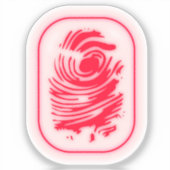 vingerafdruk sticker (Voorkant)