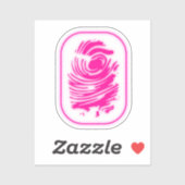 vingerafdruk sticker (Vel)