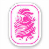 vingerafdruk sticker (Voorkant)