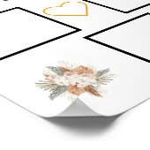 Vingerafdruk trouwboek poster (Hoek)