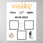 Vingerafdruk trouwboek poster (Voorkant)