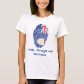 Vingerafdruk van de vlag van Anguilla T-shirt (Voorkant)