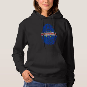 Vingerafdruk van de vlag van Kaapverdië in mijn DN Hoodie