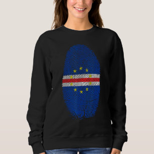 Vingerafdruk van de vlag van Kaapverdië in mijn DN Trui