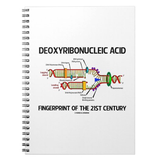 Vingerafdruk van desoxyribonucleïnezuur van de 21e notitieboek (Voorkant)