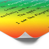 Vingerafdruk van God-Poster Poster (Hoek)