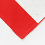 vingerafdruk van plant fleece deken (Hoek)