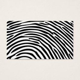 vingerafdruk visitekaartje