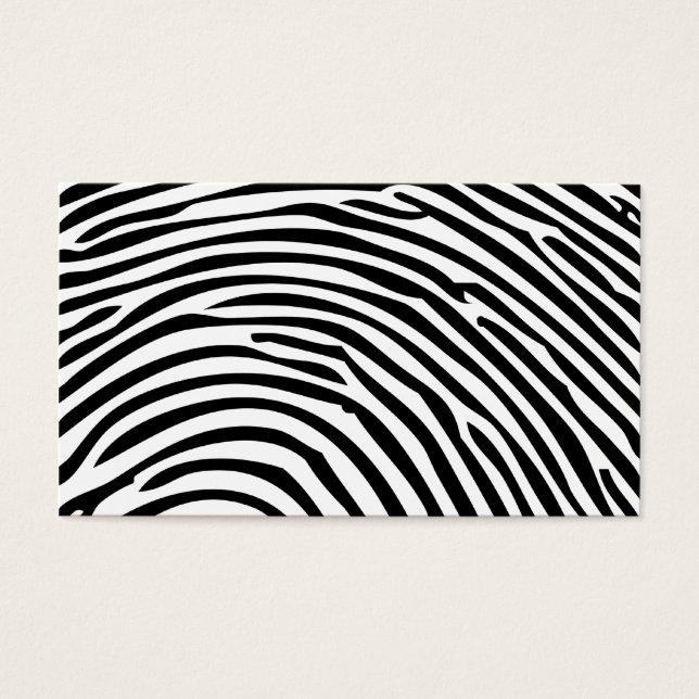 vingerafdruk visitekaartje (Voorkant)