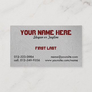 vingerafdruk visitekaartje