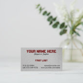 vingerafdruk visitekaartje (Staand voorkant)