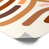 Vingerafdruk voor één menselijk ras. Anti-racisme Poster (Hoek)