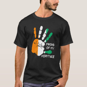 Vingerafdruk voor Ivoorkust Afrika T-shirt