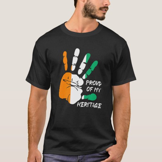 Vingerafdruk voor Ivoorkust Afrika T-shirt (Voorkant)