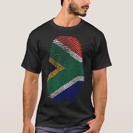 Vingerafdruk - Zuid-Afrika T-shirt (Voorkant)