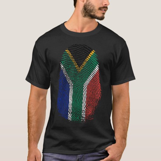 Vingerafdruk - Zuid-Afrika T-shirt (Voorkant)