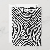 Vingerafdrukachtergrond Briefkaart (Voorkant / Achterkant)