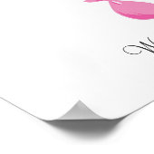 Vingerafdrukballonnen voor baby - Roze Poster (Hoek)