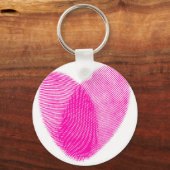 Vingerafdrukhart Sleutelhanger (Voorkant)