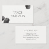 Vingerafdrukken / Artistiek Visitekaartje (Voorkant / Achterkant)