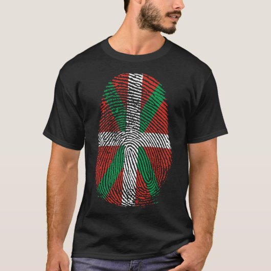 Vingerafdrukken - Baskisch T-shirt (Voorkant)