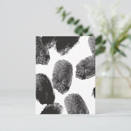 Vingerafdrukken Briefkaart (Staand voorkant)