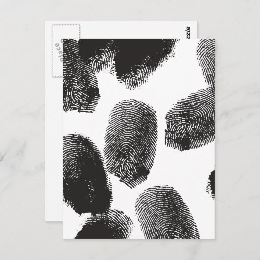 Vingerafdrukken Briefkaart (Voorkant / Achterkant)