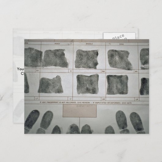 Vingerafdrukken Briefkaart (Voorkant / Achterkant)