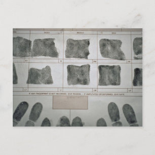 Vingerafdrukken Briefkaart