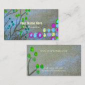 Vingerafdrukken en twijgen visitekaartje (Voorkant / Achterkant)