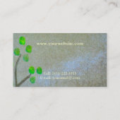 Vingerafdrukken en twijgen visitekaartje (Achterkant)