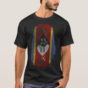 Vingerafdrukken - Eswatini   Swaziland T-shirt