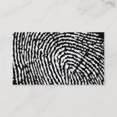 Vingerafdrukken Moderne visitekaartje (Achterkant)